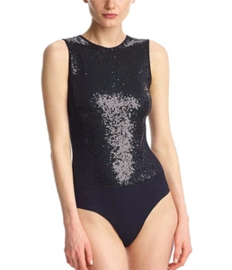 Body para mujer Commando de lentejuelas negro talla S, M - Imagen 1 de 2
