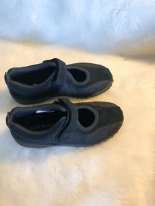 Merrell Kids Black Sprint Jump Sneaker SZ2 Tennis Shoes Mesh Suede Outdoor - Picture 1 of 6