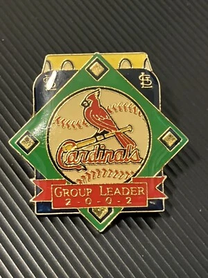 St. Louis Cardinals 2002 Group Leader Button Lapel Pin Back Busch Stadium - Image 1 of 2