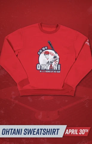 Shohei Ohtani Sweatshirt SGA 4/30/19 Los Angeles Angels Of Anaheim Size XL Cover