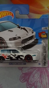 Hot Wheels 2023-Honda Civic Custom-, weiß, HW Drag Strip, 7/10, #172 OVP - Bild 1 von 2