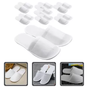 8 Pairs Anti-slip Slippers Bride Nonslip Men One Time Use Bathroom - Picture 1 of 12