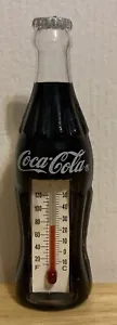 Vintage Mini Plastic Coke Bottle Magnetic Fridge Thermometer 3 3/4" Coca Cola - Picture 1 of 5