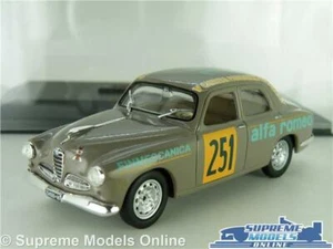 ALFA ROMEO 1900 T.I MODEL CAR 1953 GREY TOURING SALOON 1:43 SIZE IXO + CASE K8 - Picture 1 of 4