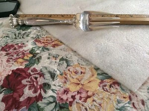 Sterling Wallace Romance By The Sea Large Serving Fork - Picture 1 of 5