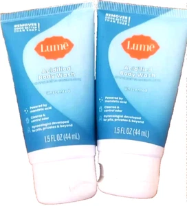 Lume Acidified Body Wash Unscented 1.5 oz - Travel size ( 2 Pack ) - Picture 1 of 4