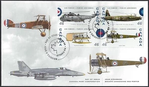 🍁Canada  #1808 klop  "CANADIAN AIR FORCE"   Brand New  1999  First Day Cover - Picture 1 of 2