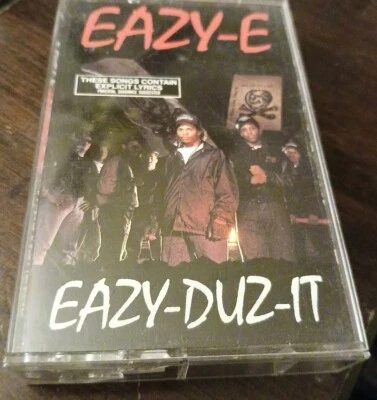 Eazy-E Eazy-Duz-It Cassette Tape 1988 Gangsta Rap Priority Records Explicit - Image 1 of 4