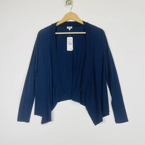 Splendid Navy Blue Jersey Knit Cardigan Sweater Topper Girls Youth 14 New NWT - Picture 1 of 6