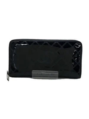 Cartera Larga Chanel Charol Negra Mujer s de Japón Foto 1 de 4