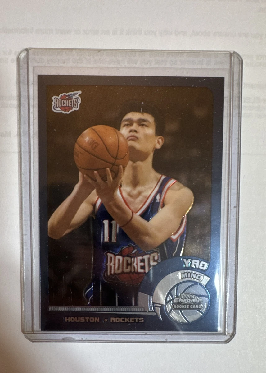 Topps Yao Ming Basketball Rookie Sports Trading Cards