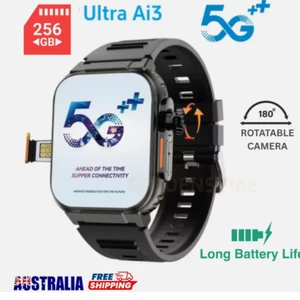 2.06'' Ultra Ai3 Smart Watch 5G For Men/Women Waterproof 180° Rotating Camera - Picture 1 of 11