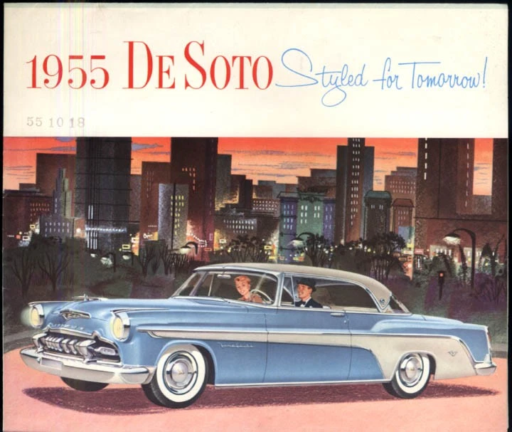 ¡De Soto 1955 estilo para mañana! folleto de ventas Fireflite Firedome Foto 1 de 1