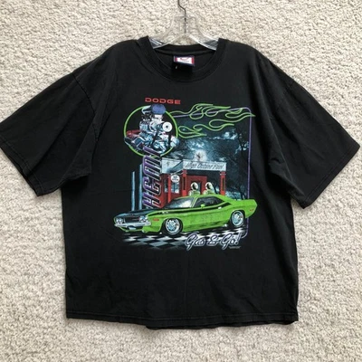 Camisa DE COLECCIÓN Dodge Hemi Extra Grande Adulto Negra Hellcat Manga Corta Gas Go Hombres Foto 1 de 4
