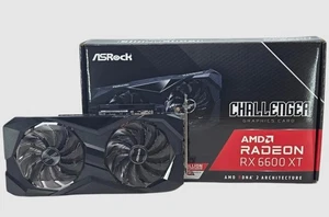 ASRock RX 6600 XT Challenger 8GB GDDR6 PCIe 4.0 Graphics Card RX6600XT - USED - Afbeelding 1 van 3