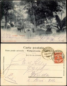 Ansichtskarte Interlaken Frau und Kutsche - Höheweg 1903 - Picture 1 of 3