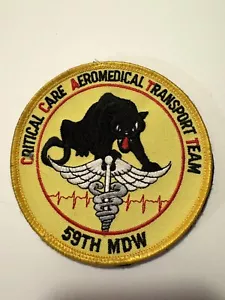 CRITICAL CARE AEROMEDICAL TRANSPORT TEAM, 59th MDW-vintage helicopter patch - Picture 1 of 2