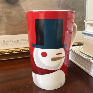 Starbucks 2012 Kaffeebecher 16 Unzen RED CHRISTMAS HOLIDAY zwinkernder SCHNEEMANN groß - Bild 1 von 5