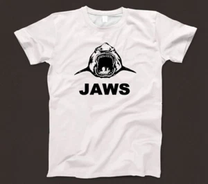 Jaws T Shirt 914 Retro 70s Shark Film Crew Spielberg Amity Island The Deep Orca - Picture 1 of 1