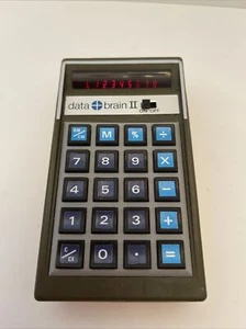 Data Brain II by Calfax - Vintage Calculator - Tested Works - Great Condition - Picture 1 of 6
