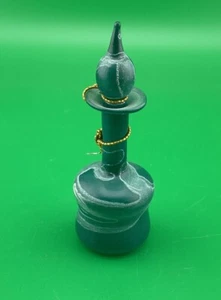 Vintage Miniature Eqyptian Glass Perfume Bottle Green - Picture 1 of 5