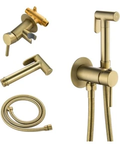 SHAMANDA Warm Water Bidet Sprayer for Toilet with Hot and Cold Brass Rough-in... - Picture 1 of 9