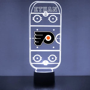 Philadelphia Flyers Night Light Personalized FREE NHL Hockey LED Sports Fan Lamp - Picture 1 of 12
