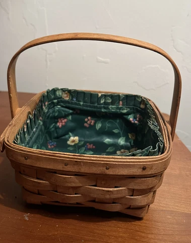 longaberger Napkin Basket With Liner Cover