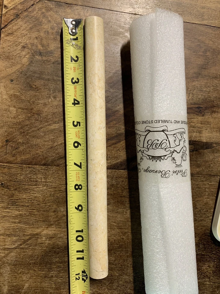 3/4" X 12" Jerusalem Stone Travertine Bullnose Pencil Profile Molding Wall Tile - Image 1 of 4