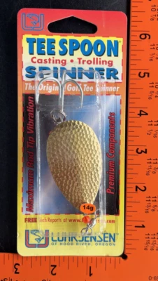 1 LUHR-JENSEN TEE SPOON SPINNER 2073-005-0005 TEESPOON H BRASS SZ 5 - Image 1 of 4