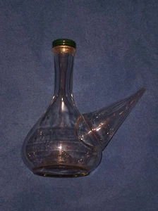 Vintage Glass Bottle with Glass Spout - Picture 1 of 5