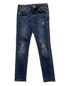 7 Seven For All Mankind Skinny Stretch Distressed Jeans Size 6 - Picture 1 of 2