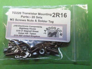 20 Stck. TO220 Transistor Glimmer Unterlegscheibe Montagesätze TEILE AUSWÄHLEN - Bild 1 von 10