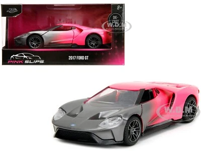 2017 FORD GT GRAY & PINK GRADIENT 1/32 DIECAST MODEL CAR BY JADA 34851 - Image 1 of 4