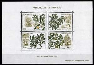 Oliven. Olivenzweig. Block. Monaco 1992 - Bild 1 von 1
