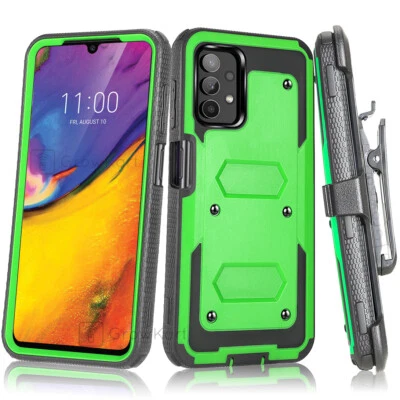ARMOR TANK RUGGED Phone Case Cover Clip Stand Holster +BUILT IN SCREEN PROTECTOR - Image 1 of 4