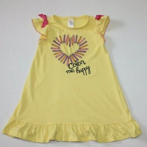 Gymboree Back To School Sleepwear Girl's Color Me Happy Pajama Gown PJ size 3-4 - Picture 1 of 2
