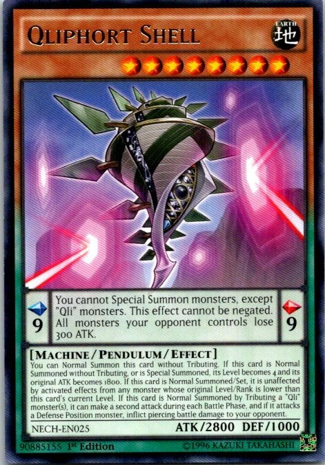 Qliphort Shell NECH-EN025 Yu-Gi-Oh! Card Light Play 1st Edition - Image 1 of 1