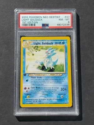 Pokemon PSA 8 1ST EDITION LIGHT GOLDUCK 47/105 NEO DESTINY SET - NM/MINT  - Image 1 of 2