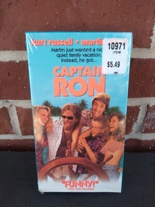 Captain Ron {VHS} Kurt Russell Martin Short PG-13 (1993) New RARE Sealed Vintage - Picture 1 of 5
