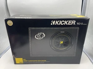 KICKER - 10TC10. Comp 10" Single-Voice-Coil 4-Ohm Subwoofer with Enclosure NEW - Picture 1 of 6