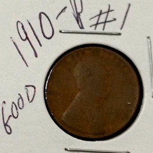 PENNY DI GRANO LINCOLN # 1 1910 P - Foto 1 di 3
