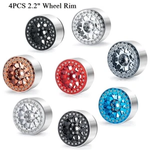 4Pcs Metal 2.2" Beadlock Wheel Rims for 1/10 RC Axial SCX10 RBX10 TRX4 D90 etc - Picture 1 of 31