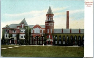 COUNTY JAIL Fitchburg, Massachusetts MA UDB - Postcard - Picture 1 of 2