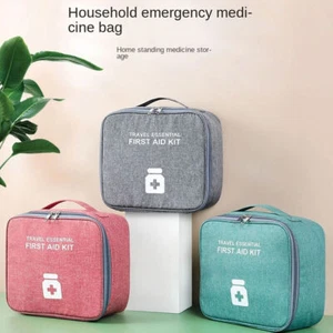 First Aid Kit Large Medical Box Container Storage Medicine Travel Case Bag - Picture 1 of 18