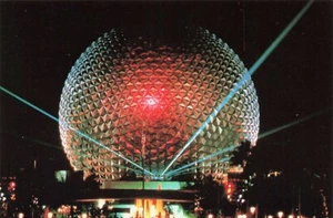 Postal Disney World Epcot Nave Espacial Tierra De Colección - Imagen 1 de 2