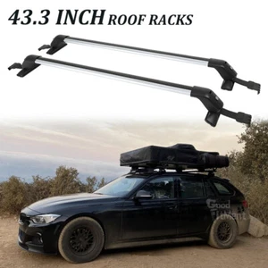 For 3 Series E90 325i 328i 43" Roof Rack Cross Bars Luggage Cargo Carrier + Lock - Picture 1 of 17