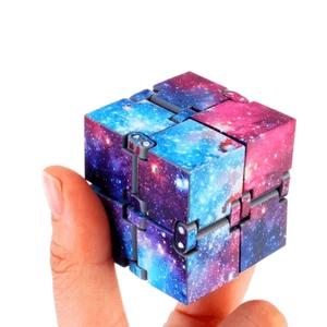 Magic Infinity Cube Stress Fidget Sensory Toys Autism Anxiety Relief Kids Gift F - Picture 1 of 13