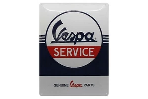 Relief-Blechschild "Vespa Service" - 40x30cm - Email Emaille Piaggio Servizio - Bild 1 von 4
