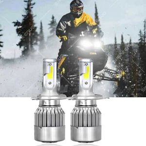 2x H4 9003 For Ski-Doo MXZ 800 2000-2007 Snowmobile 6000K LED Headlight Bulbs - Picture 1 of 11